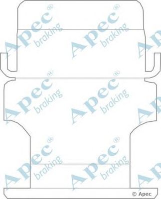 APEC BRAKING kit1104 -  Комплектующие, тормозные колодки